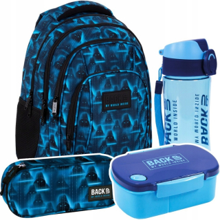 Sada 4 ks školský batoh pre mládež Batoh 26 L hry, virtuálna hra (PLB4A47SET4CZ)