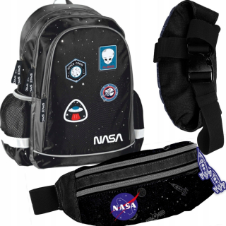 Školská taška - batoh, set, zostava - Školský batoh Set Satchel Sachet Nasa Paso