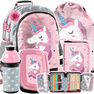 Školský batoh - Nastavte batoh Set School Bag Unicorn Unicorn