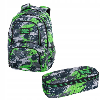 Súprava batohu Spinner Thermo s puzdrom na pero Campus Triogreen Coolpack