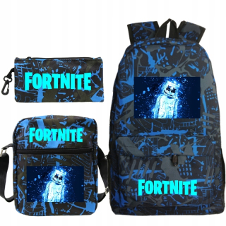 Školská taška - batoh, set, zostava - Sada batohu tašky Fortnite DJ Marshmello Puzdro ceruzky
