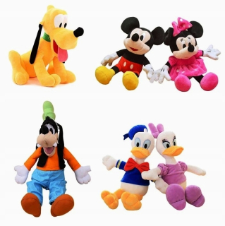 Minnie Mouse - Sada Pluto Goofy prejde Mickey Donald Duck 40cm