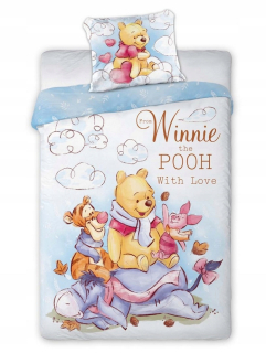 Medvedík Pú - Sada bavlnených lôžkovín winnie the poh