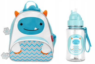Detský batoh - Kit Skip Hop Bathpack a Bidon Zoo Winter Yeti