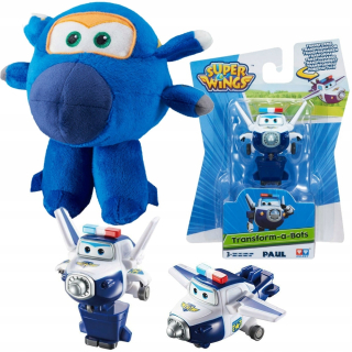 Super Wings transformujúca figúrka Trafik + maskot Lotek