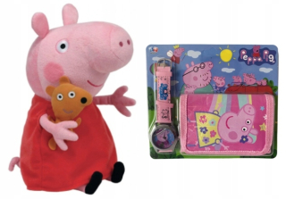 Pepa Pig - Pepa George Pipe Set + Watch + Mascot
