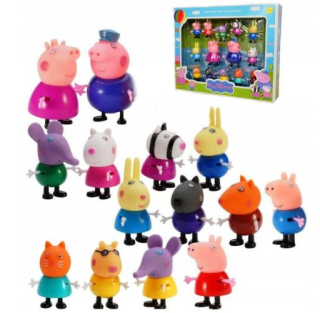 Pepa Pig - Peppa ošípané 14 figúrky peppa