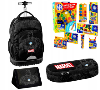 Školská taška - batoh, set, zostava - Škola sada pre chlapcov železných mužov Avengers
