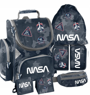 Aktovka školská taška - Školská Kit Paso Satchel Bag Nasa Moro 5W1