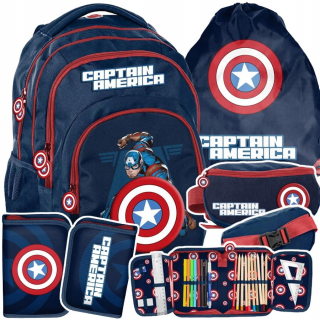 Školská taška - batoh, set, zostava - Avengers School Batchpack Set pre Boy Paso