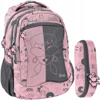 Školská taška - batoh, set, zostava - Školské batoh Set Barbie pre Baby Girl Paso