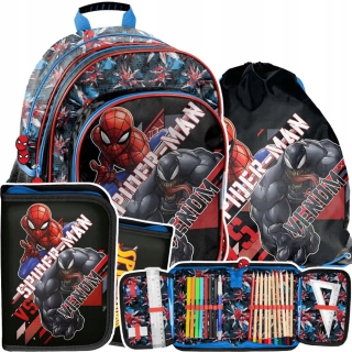 Školská taška - batoh, set, zostava - Školský batoh Spiderman Venom Paso