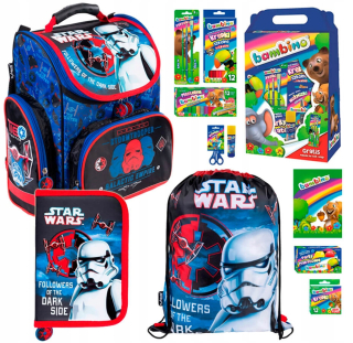 Aktovka školská taška - Školská vrstva Sada pre Boy Star Wars