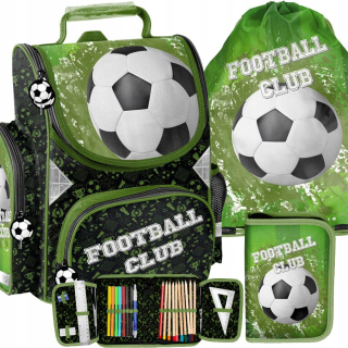 Aktovka školská taška - Nastaviť školský batoh školský futbalový brán