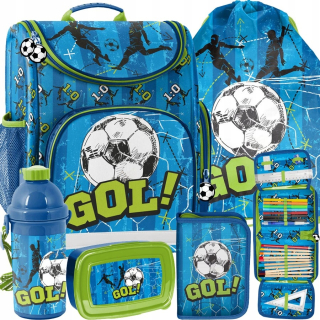 Aktovka školská taška - Nastaviť školský taška batoh guľôčka futbal gol