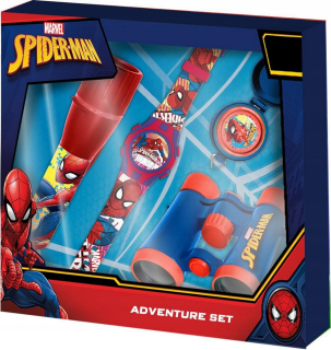 SPIDERMAN - Sledovacia súprava Bashlight Binoculars Compass Spiderman MV