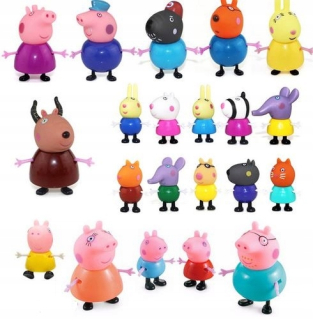 Pepa Pig - Sada peppa ošípaných 21 kusov do 8 cm