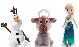 Elsa Frozen - SET3X Snowman OLAF + RENEIFER + ELZ FROZEN SING40CM