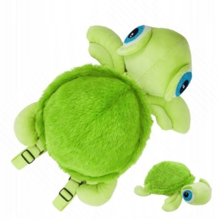 Detský batoh - Turtle Plush Bathpack Green Turtle Backpack PL