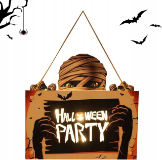 ZOMBIE LED ZÁVESNÁ DEKORÁCIA OSVETLENIE HALLOWEEN
