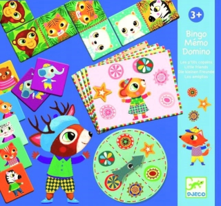 BING A PRIATELIA - Zviera bingo memo domino djeco hry