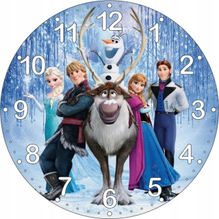 Elsa Frozen - Mrazené hodiny, krajina ľadu 30cm dva vzory