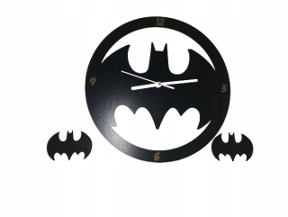 BATMAN - Nástenné hodiny 34 cm Batman + Malý 2 Batman