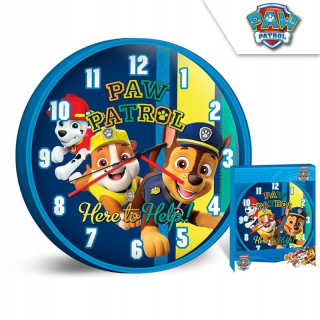 Nástenné hodiny Psi Patrol Paw Patrol