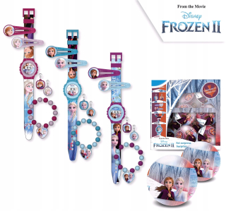 Elsa Frozen - Digitálne hodinky s príslušenstvom mrazené krajiny ľadu