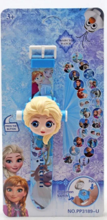 Elsa Frozen - Detské hodinky s projektorom ELZA - Ice Land