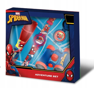 SPIDERMAN - Binokulárne hodinky + baterka + KOMPAS SPIDERMAN