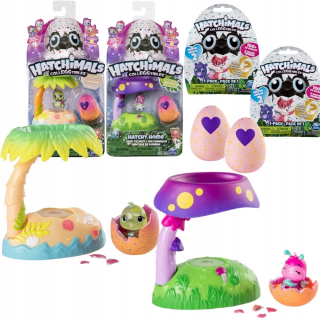Hatchimals - Hatchi-wow Sada 2 x Chata 2 x Sachet prekvapenie vajcia
