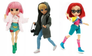 Módna bábika - Sada 3 ovplyvňujúcich hrdinov bábiky Martyna Paweł slečna Aga