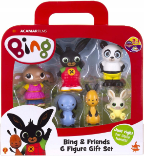 BING A PRIATELIA - Sada 6 figúrkov Bing Bing Sula Flop Emma Pando