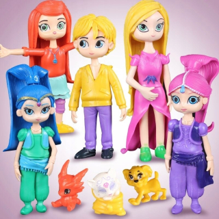 Shimmer a Shine - Sada 8 figúrov Bajka Shimmer a Shine Nick Jr