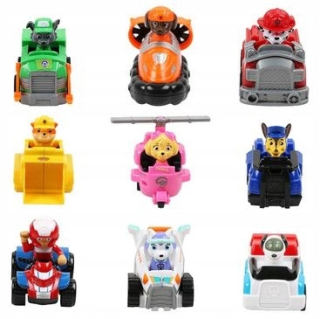 PAW Patrol - Sada 9 kusov PSI PATROL EVEREST TRACHER VOZIDLÁ