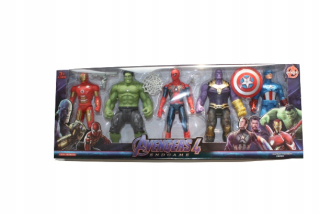 HULK - Sada Avengers žiariaca 5 postáv Hulka Spidermana