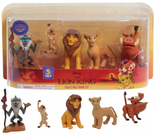 Leví kráľ - Sada figúrkov Kráľ Lion Simba Nala Timon Pumba