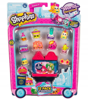Shopkins - Sada shopskins Figúrky Sezóna 8 Dovolenka 12 ks
