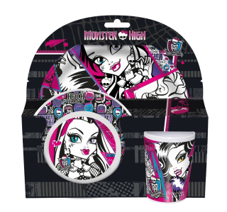 Monster High Bábiky - Nastavte Monster High Plate Birth Dargeday Mug