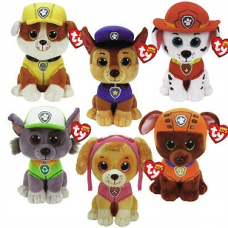 PAW Patrol - Sada maskoti plyšu. Psi hliadka ste labky 15 cm