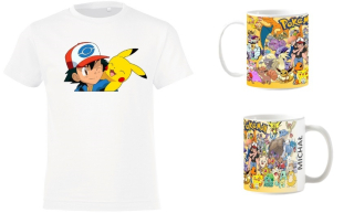 Kit Pokemon T-Shirt 146 bavlna 100% + hrnček