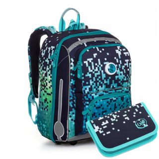 Aktovka školská taška - Satchel Set + Pixele Bebe 20012 TOPGAL CASE