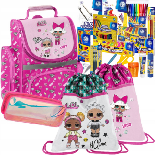 Aktovka školská taška - Školská taška LOL Surprise Set Layette
