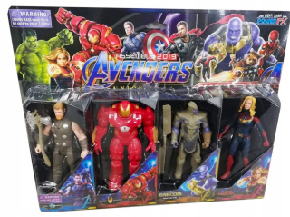 SPIDERMAN - Sada Hulk Spiderman Ironman Figurine Figurine