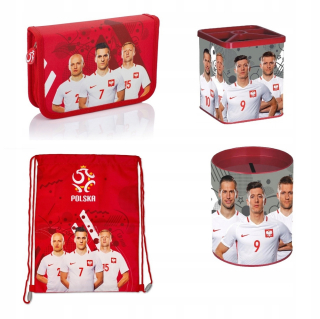 Peračník - pzpn fan set custe case sivý lewandowski