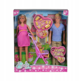 STEFFI bábika - Sada Steffi Love Dolls Happy Family
