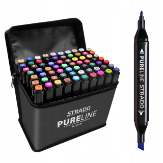 Dvojité markery súpravy 60 pars pureline + taška