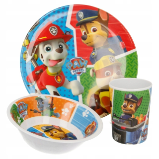 PAW Patrol - DISH DOG DOG SET PATROL - melamín