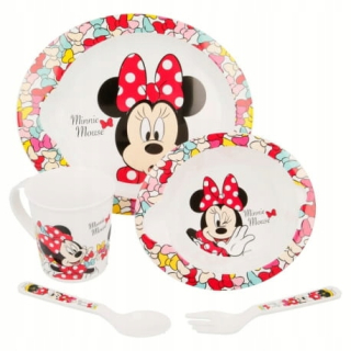 Minnie Mouse - Sada jedál pre malé deti myš minnie
